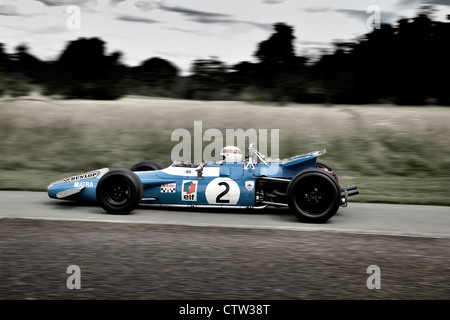 Sir Jackie Stewart Matra F1 Woodcote Park RAC club Stockfoto