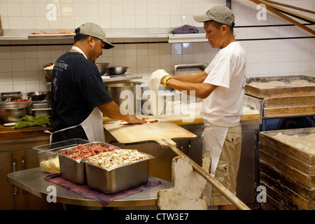 Frank Pepe Pizzeria Napoletana in New Haven CT Stockfoto