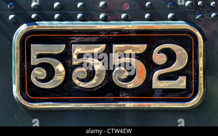 Ex-GWR "4575" Klasse kleine Prairie 2-6-2 t Nr. 5552 Bodmin und Wenford Railway Stockfoto