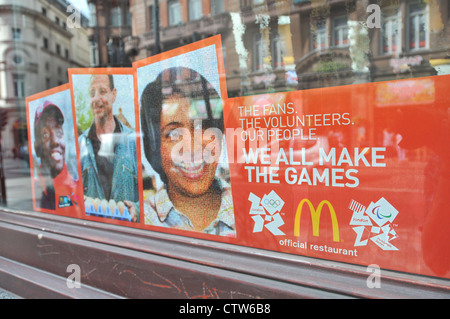 McDonald's Olympia Sponsoren Sponsoring offizielle restaurant Stockfoto