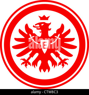 Logo des deutschen Fußball-Nationalmannschaft Eintracht Frankfurt. Stockfoto