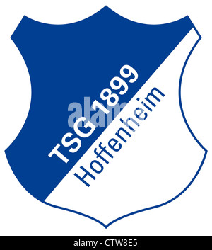 Logo des deutschen Fußball-Nationalmannschaft TSG 1899 Hoffenheim. Stockfoto