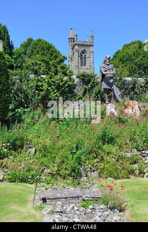 Shaftesbury Abbey Museum & Gärten, Park Fuß, Shaftesbury, Dorset, England, Vereinigtes Königreich Stockfoto