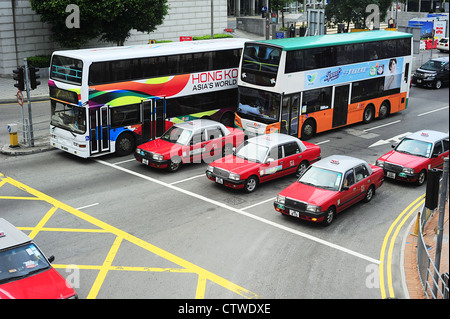 Öffentliche Verkehrsmittel in Hongkong. Stockfoto