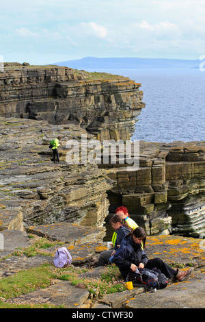 Orkney-Inseln, zu Fuß auf Westray Stockfoto