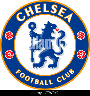 Logo des englischen Fußballvereins FC Chelsea. Stockfoto