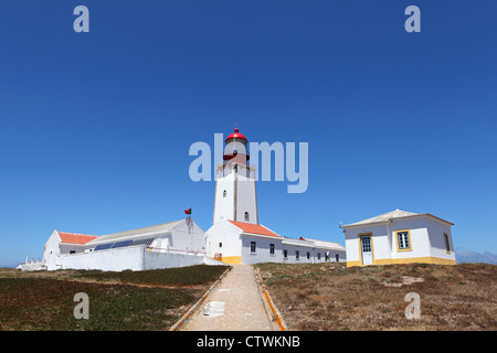 Leuchtturm-Station an die Berlengas Inseln im Atlantischen Ozean, aus Portugal. Stockfoto