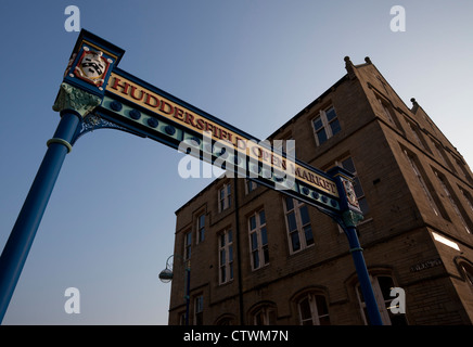 Huddersfield Open Market, zwischen 1887 und 1889 erbaut. Stockfoto