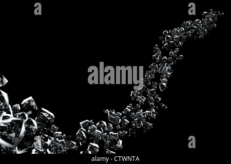 Technologische geometrischen Hintergrund.  3D Render-Abbildung Stockfoto