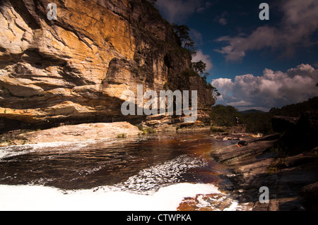 Gewässer (Flüsse) innerhalb Ibitipoca state Park (Parque Estadual Do Ibitipoca) Minas Gerais, zentral-Brasilien. Stockfoto