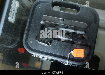 Eine Glock 9mm zum Verkauf an zweite Änderungsantrag Sport, Tucson, Arizona, USA. Stockfoto