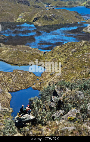 Wunderschöne Landschaft des Parque Cajas, Ecuador. Stockfoto