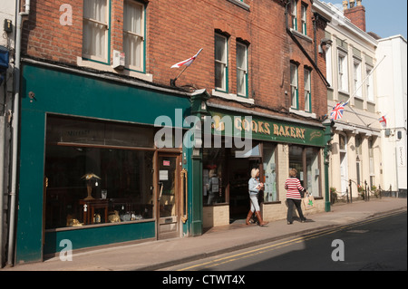 Straßenszene in Upton auf Severn Stockfoto