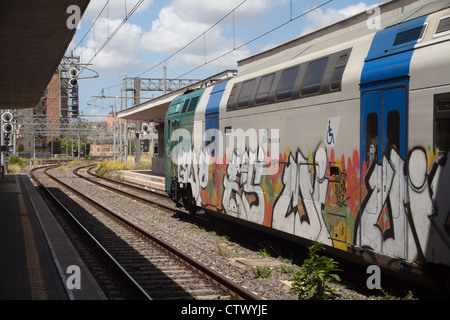 Bahnhof Roma Ostiense. Stockfoto