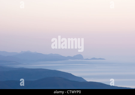 Geheimnisvolle Landschaft, Krim, Ukraine Stockfoto