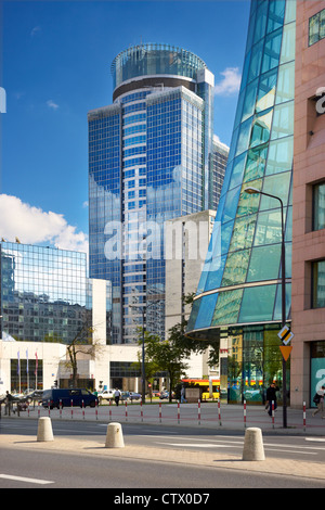 Modernen Zentrum von Warschau, Polen, Europa Stockfoto