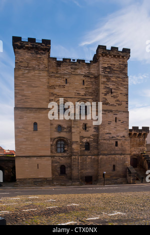 NEWCASTLE, Großbritannien - 2. AUGUST 2012: Außenansicht des Castle Keep Stockfoto