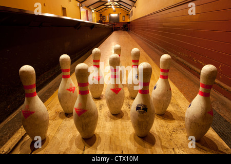 Skittle Alley Schafe Hied Kneipe Edinburgh Schottland UK Stockfoto