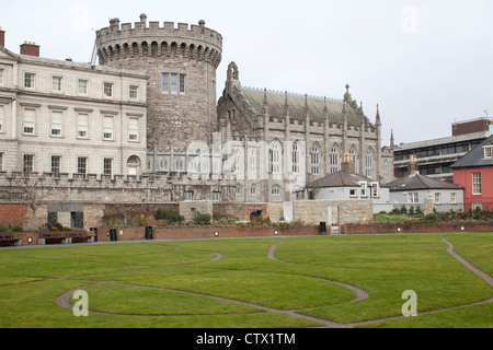 Schloss von Dublin Irland Stockfoto