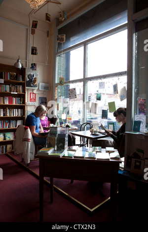 Wicklung der Treppe Buchhandlung Café Dublin Irland Stockfoto