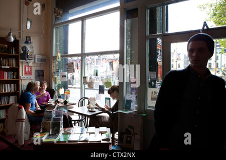 Wicklung der Treppe Buchhandlung Café Dublin Irland Stockfoto