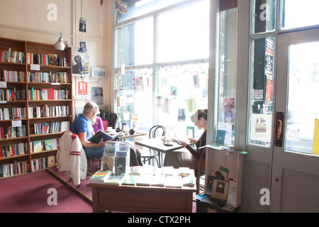 Wicklung der Treppe Buchhandlung Café Dublin Irland Stockfoto