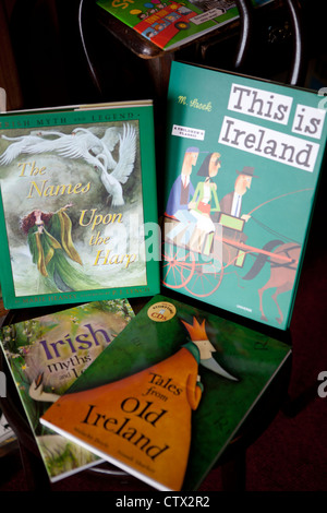 Wicklung der Treppe Buchhandlung Café Dublin Irland Stockfoto
