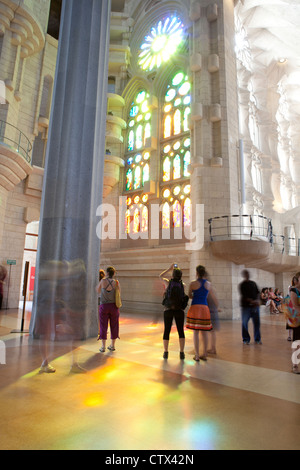 Gaudis Sagrada Familia Kathedrale Barcelona Spanien Stockfoto