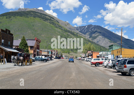 Silverton im San Miguel Bergen von Colorado, USA Stockfoto