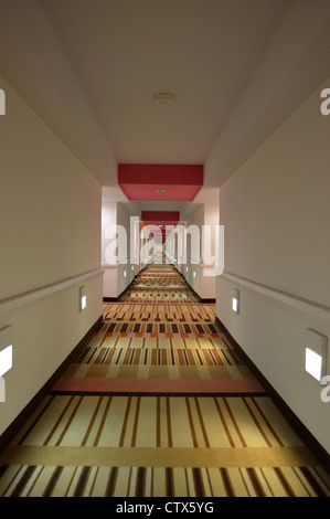 Zimmer Flur in der 19. Etage des Flamingo Hotels am Strip in Las Vegas Stockfoto