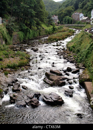 East Lyn River, Lynmouth, Devon, UK Stockfoto