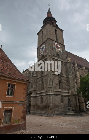 Die schwarze Kirche, Brasov, Karpaten Siebenbürgen, Rumänien, Osteuropa, EU Stockfoto