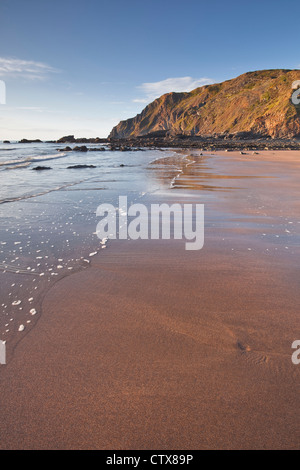 Welcombe Mund an der North Devon Küste von England. Stockfoto