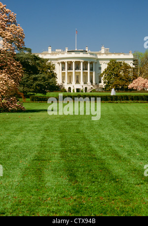 Südlichen Portikus, das Weiße Haus, Washington DC Stockfoto