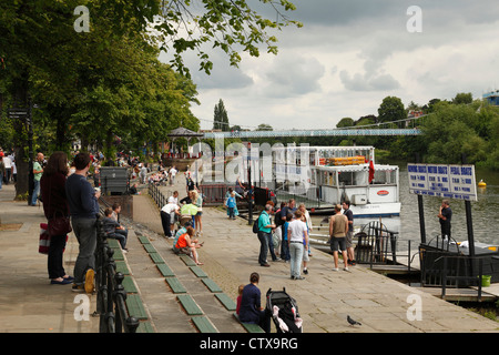 Der Fluss Dee, Chester, Cheshire, England, Vereinigtes Königreich Stockfoto