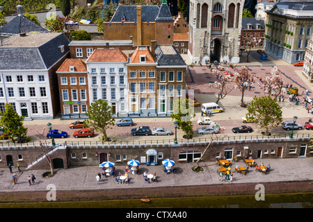 Madurodam, ein ganzes Land im Kleinformat, ist eine der wichtigsten Touristenattraktionen in Den Haag (oder Den Haag), in Südholland, Niederlande. Stockfoto