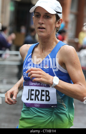 Zana Jereb Slowenien Frauen London 2012 Olympische marathon Stockfoto