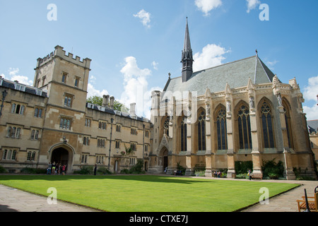 Vordere Viereck des Balliol College, Oxford, Oxfordshire, England, Vereinigtes Königreich Stockfoto