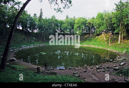 Meteor-Krater, Kaáli, Insel Saaremaa, Estland Stockfoto