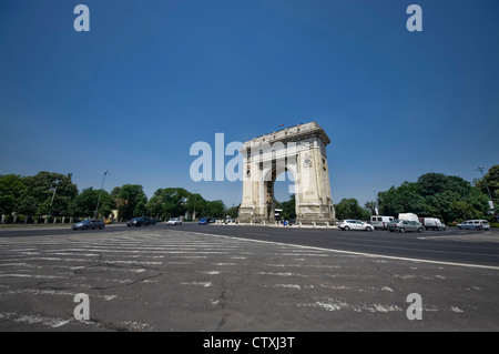 der Triumphbogen, Bukarest, Rumänien Stockfoto