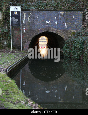 Froghall Tunnel am Caldon Kanal Churnet Valley bei Froghall, Staffordshire, England, Großbritannien Stockfoto