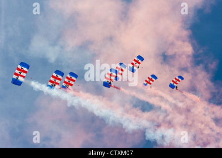 RAF Falken anzeigen Team in Sunderland Airshow Stockfoto