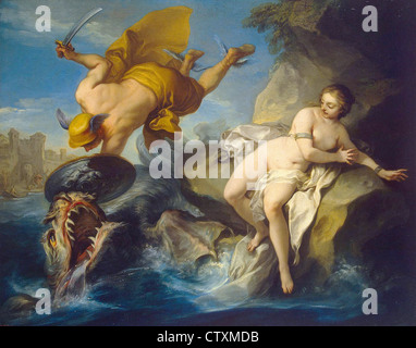 Charles Van Loo Perseus und Andromeda Staatliche Eremitage - St Pétersburg Stockfoto