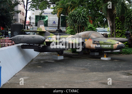 Us Air Force Cessna a-37 Dragonfly in einem Krieg Museum in Ho Chi Minh City, Vietnam Stockfoto