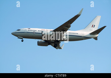 Royal Australian Air Force Boeing 737 landet auf dem Flughafen Darwin Stockfoto