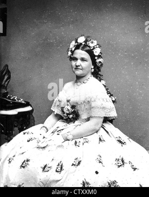 MARY TODD LINCOLN (1818-1882) Frau von Abraham Lincoln, fotografiert von Mathew Brady Stockfoto