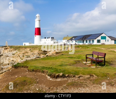 Der Leuchtturm am Portland Bill auf der Isle of Portland Dorset England UK Stockfoto
