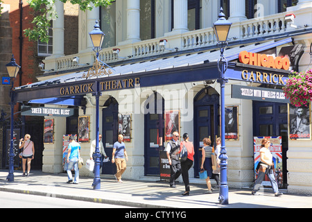 Garrick Theatre, zeigt Chicago das Musical am Charing Cross Road im Londoner West End, Wettsektor, UK Stockfoto