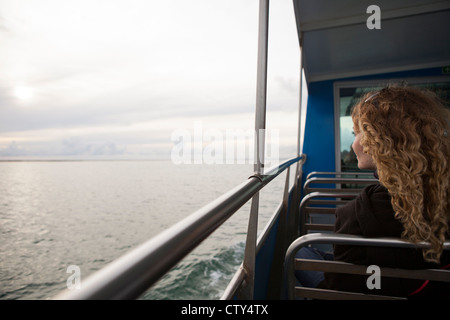 Ausflug mit dem Boot zu den Inseln ab Faro Portugal Stockfoto