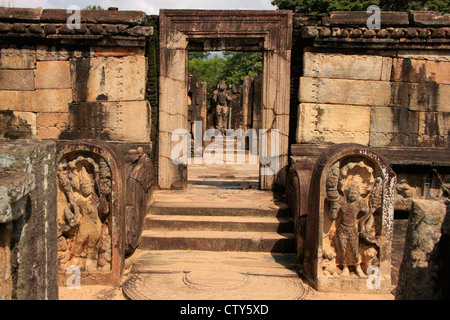 Antike Tempel, Polonnaruwa, Sri Lanka Stockfoto